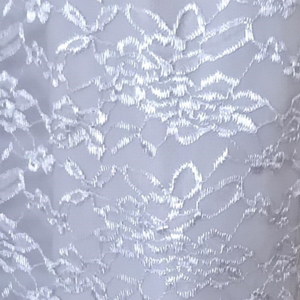 Long Gray/Silver-Color Lace Skirt - Picture 2 of 2